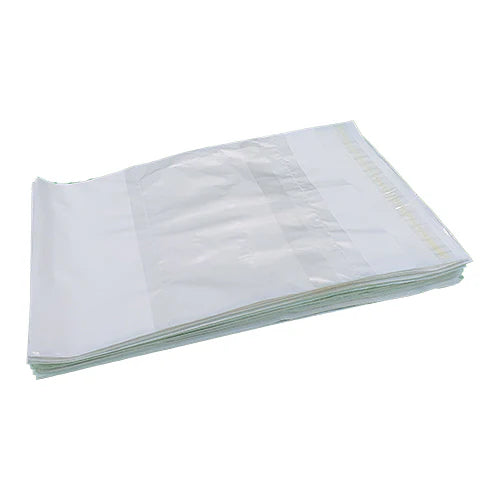 Large A3 Plain White Plastic Courier Pouch with Pocket 100s