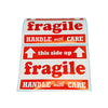 1 Roll Case FRAGILE, HANDLE WITH CARE, KEEP DRY Sticker 6" x 4" 500 Pcs